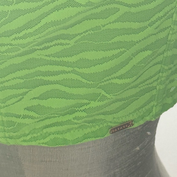 Vibrant Orange and Black Crop Top - Picture 8 of 13